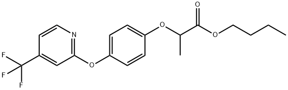 PROPANOIC ACID, 2-[4-[[4-(TRIFLUOROMETHYL)-2-PYRIDINYL]OXY]PHENOXY]-, BUTYL ESTER Struktur