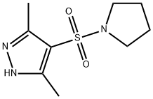 3,5-dimethyl-4-(pyrrolidin-1-ylsulfonyl)-1H-pyrazole Struktur