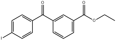 3-ETHOXYCARBONYL-4'-IODOBENZOPHENONE Struktur