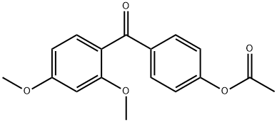 4-ACETOXY-2',4'-DIMETHOXYBENZOPHENONE Struktur