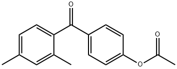 4-ACETOXY-2',4'-DIMETHYLBENZOPHENONE Struktur