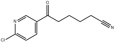 6-(4-CHLORO-3-PYRIDYL)-6-OXOHEXANENITRILE Struktur