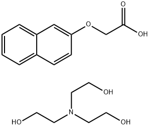 tris(2-hydroxyethyl)ammonium (2-naphthyloxy)acetate Struktur