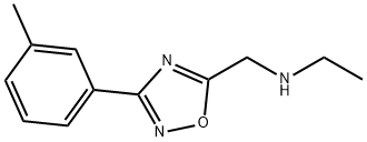 N-([3-(3-METHYLPHENYL)-1,2,4-OXADIAZOL-5-YL]METHYL)ETHANAMINE HYDROCHLORIDE Struktur