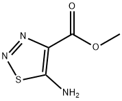 1,2,3-Thiadiazole-4-carboxylicacid,5-amino-,methylester(7CI) Struktur