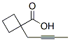 Cyclobutanecarboxylic acid, 1-(2-butynyl)- (9CI) Struktur