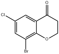 8-Bromo-6-chloro-2,3-dihydro-4H-chromen-4-one Struktur