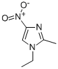 1-ETHYL-2-METHYL-4-NITRO-1H-IMIDAZOLE Struktur