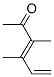 3,5-Hexadien-2-one, 3,4-dimethyl-, (E)- (9CI) Struktur