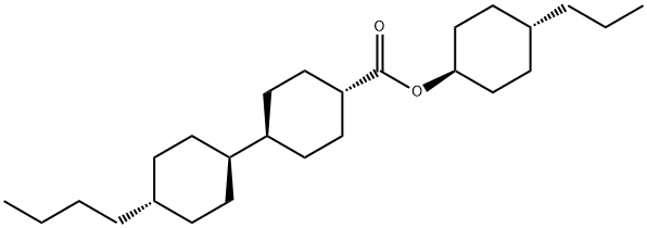 4-propylcyclohexyl [trans[trans(trans)]]-4'-butyl[1,1'-bicyclohexyl]-4-carboxylate Struktur