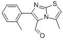 3-METHYL-6-(2-METHYLPHENYL)IMIDAZO[2,1-B]THIAZOLE-5-CARBOXALDEHYDE Struktur