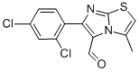 6-(2,4-DICHLOROPHENYL)-3-METHYLIMIDAZO[2,1-B]THIAZOLE-5-CARBOXALDEHYDE Struktur