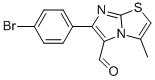 6-(4-BROMOPHENYL)-3-METHYLIMIDAZO[2,1-B]THIAZOLE-5-CARBOXALDEHYDE Struktur