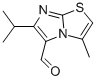 3-METHYL-6-(1-METHYLETHYL)IMIDAZO[2,1-B]THIAZOLE-5-CARBOXALDEHYDE Struktur