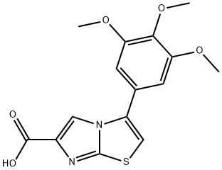 3-(3,4,5-TRIMETHOXYPHENYL)IMIDAZO[2,1-B]THIAZOLE-6-CARBOXYLIC ACID Struktur