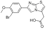 6-(3-BROMO-4-METHOXYPHENYL)IMIDAZO[2,1-B]THIAZOLE-3-ACETIC ACID Struktur