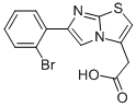 6-(2-BROMOPHENYL)IMIDAZO[2,1-B]THIAZOLE-3-ACETIC ACID Struktur