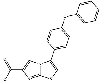 3-(4-PHENOXYPHENYL)IMIDAZO[2,1-B]THIAZOLE-6-CARBOXYLIC ACID Struktur