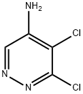 5,6-dichloropyridazin-4-amine Struktur