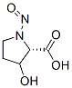 Proline, 3-hydroxy-1-nitroso- (7CI,9CI) Struktur