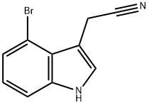 2-(4-bromo-1H-indol-3-yl)acetonitrile Struktur