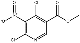 Methyl 4,6-dichloro-5-nitronicotinate Struktur