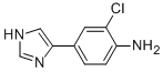 2-CHLORO-4-(1H-IMIDAZOL-4-YL)-PHENYLAMINE Struktur