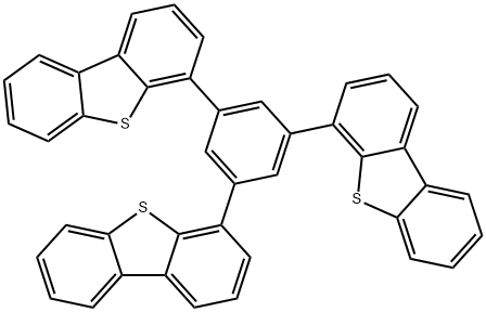 Dibenzothiophene, 4,4',4''-(1,3,5-benzenetriyl)tris- Struktur