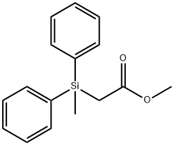 METHYL (DIPHENYLMETHYLSILYL)ACETATE Struktur