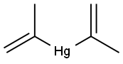 Diisopropenylmercury(II) Struktur