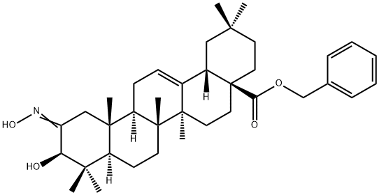 (3beta)-3-Hydroxy-2-(hydroxyimino)olean-12-en-28-oic acid phenylmethyl ester Struktur