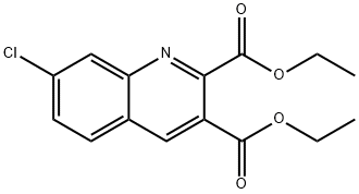 7-CHLOROQUINOLINE-2,3-DICARBOXYLIC ACID DIETHYL ESTER Struktur