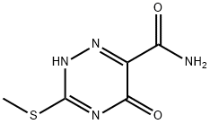 5-HYDROXY-3-(METHYLTHIO)-1,2,4-TRIAZINE-6-CARBOXAMIDE Struktur