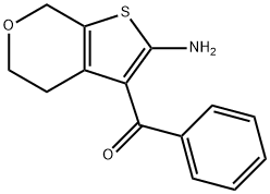 (2-AMino-5,7-dihydro-4H-thieno[2,3-c]pyran-3-yl)(phenyl)Methanone Struktur