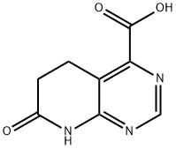 Pyrido[2,3-d]pyriMidine-4-carboxylic acid, 5,6,7,8-tetrahydro-7-oxo- Struktur