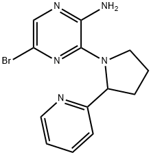 5-BROMO-3-(2-PYRIDIN-2-YL-PYRROLIDIN-1-YL)-PYRAZIN-2-YLAMINE Struktur