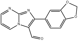 2-BENZO[1,3]DIOXOL-5-YL-IMIDAZO[1,2-A]PYRIMIDINE-3-CARBALDEHYDE Struktur