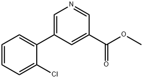 methyl 5-(2-chlorophenyl)pyridine-3-carboxylate Struktur