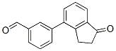 3-(1-Oxo-2,3-dihydro-inden-4-yl)benzaldehyde Struktur