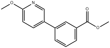 Methyl 3-(6-Methoxypyridin-3-yl)benzoate Struktur