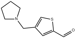 4-(1-PYRROLIDINYLMETHYL)-2-THIOPHENECARBALDEHYDE Struktur