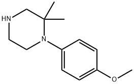 1-(4-METHOXYPHENYL)-2,2-DIMETHYLPIPERAZINE Struktur