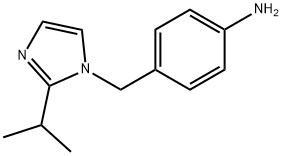 4-[(2-isopropyl-1H-imidazol-1-yl)methyl]aniline(SALTDATA: FREE) Struktur