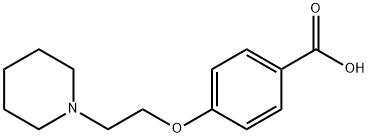 4-(2-piperdinylethoxy)benzoic acid hydrochloride  Struktur