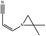 2-Propenenitrile,3-(2,2-dimethyl-1-aziridinyl)-,(Z)-(9CI) Struktur