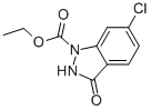 ETHYL 6-CHLORO-3-OXO-2,3-DIHYDRO-1H-INDAZOLE-1-CARBOXYLATE Struktur