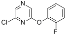 2-CHLORO-6-(2-FLUOROPHENOXY) PYRAZINE Struktur