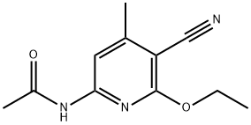 N-(5-CYANO-6-ETHOXY-4-METHYLPYRIDIN-2-YL)ACETAMIDE Struktur