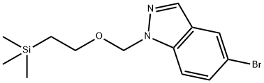 1H-Indazole, 5-bromo-1-[[2-(trimethylsilyl)ethoxy]methyl]- Struktur