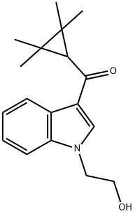 [1-(2-Hydroxyethyl)-1H-indol-3-yl](2,2,3,3-tetramethylcyclopropyl)methanone Struktur